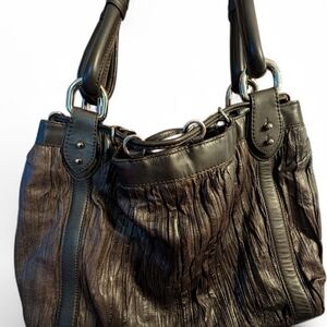 Donald J. Pliner Waverly Leather Brown Shoulder Bag